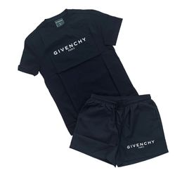 Set Givenchy Short And Tshirt Black