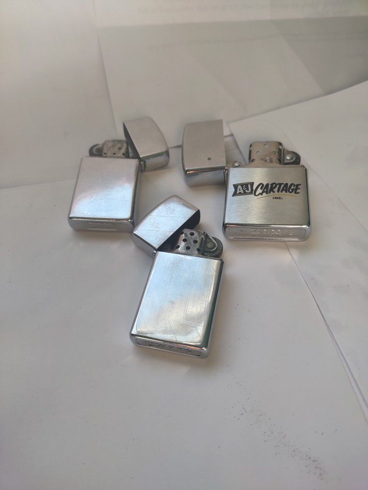 Zippo Lighter Set Of 3 Antique 