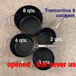 Tramontina  8  pcs. cookware  sets (new)   -   $70