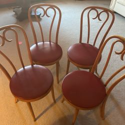 4 Bentwood Icecream Parlor Chairs