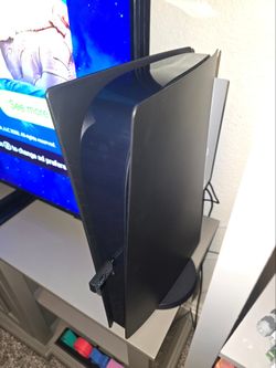 Black Faceplate Panels for PS5 Digital Edition Original Model