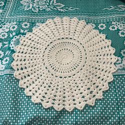 Beautiful round handmade crochet doily