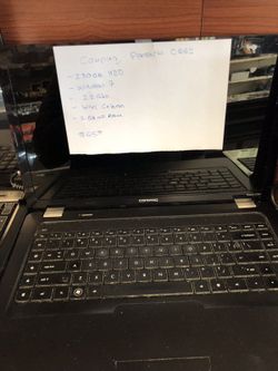 Compaq Presario CQ 62 Laptop windows 7 250GB HDD 2GB of Ram