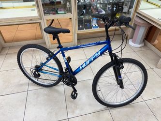 Huffy Rock Creek 26" Mountain Bike Blue 18-Speed Front Suspension All Terrain