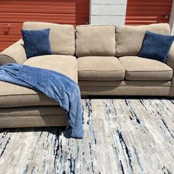 Tan Sectional Couch *FREE DELIVERY*