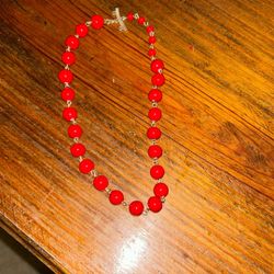 Vintage choker beat it necklace
