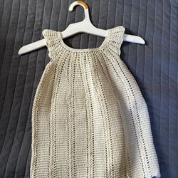 Hand Knitted Baby Girl Dress