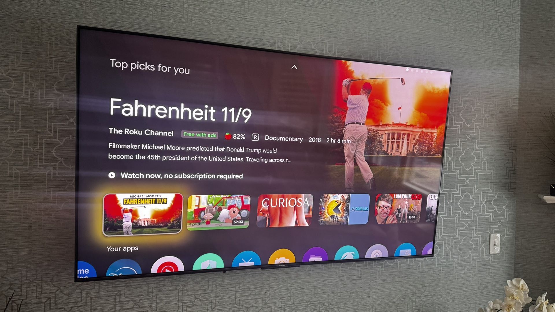 70” Hisense TV With Soundbar