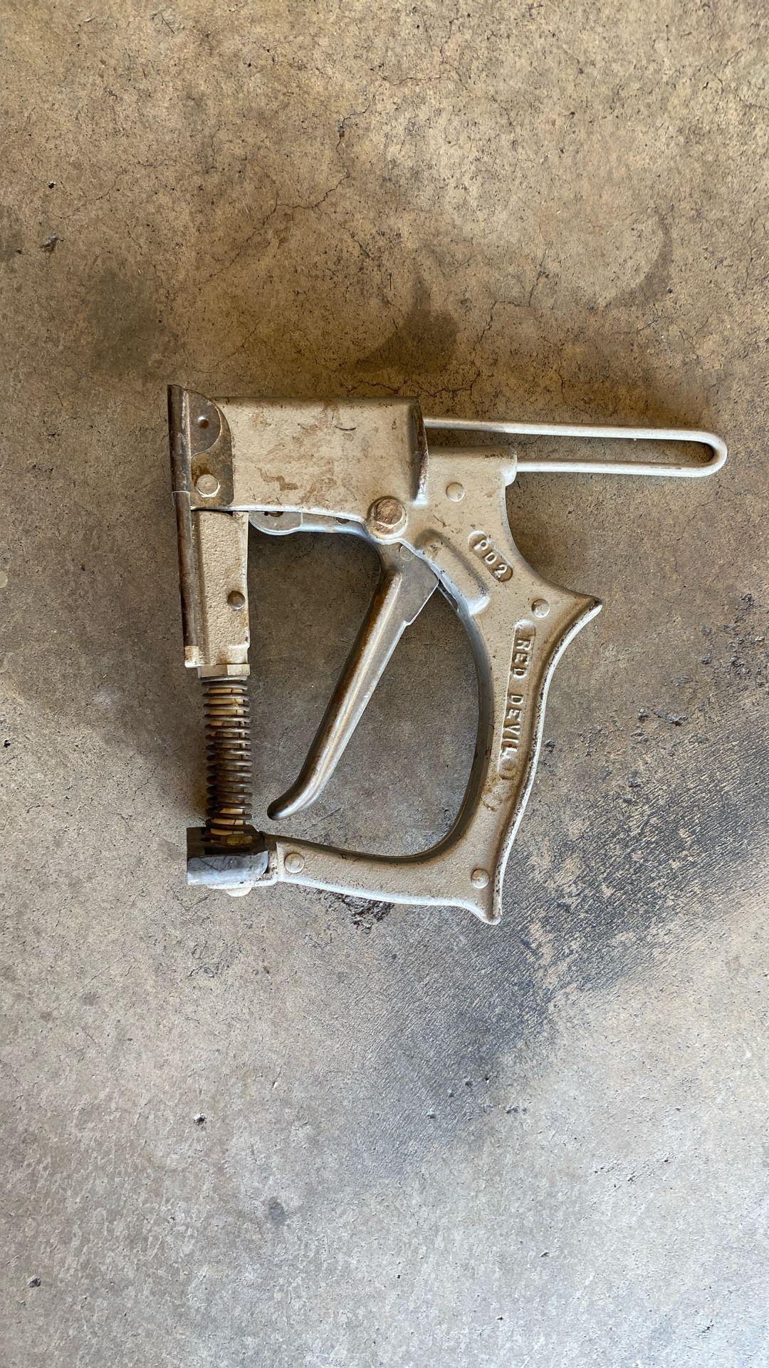 Vintage Red Devil Picture Frame Tool