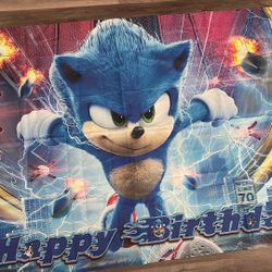Sonic Birthday Banners