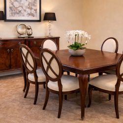 Elegant Dining Room Set with Sideboard (Buffet)