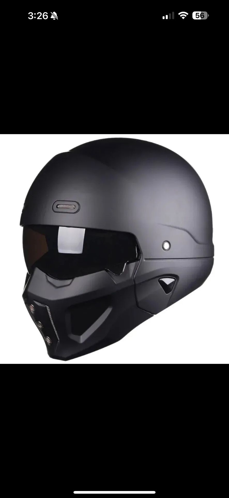 Small motorcycle e-bike helmet detachable face with face visor