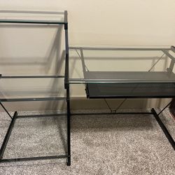 Home Office Desk with Shelf