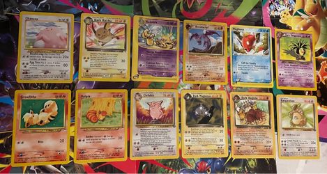 Vintage Pokémon TCG 12 Card Lot  English