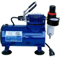D500SR Paasche Airbrush Compressor w/Auto Shutoff & Regulator / Moisture Trap