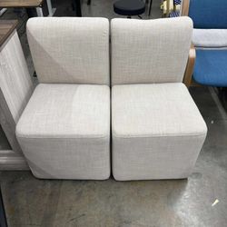 Aida Performance Fabric Rolling Dining Chair With Casters Base(damaged)