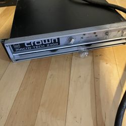 Crown Macro-Tech series DJ  professional audio power amplifiers 1200, 2400