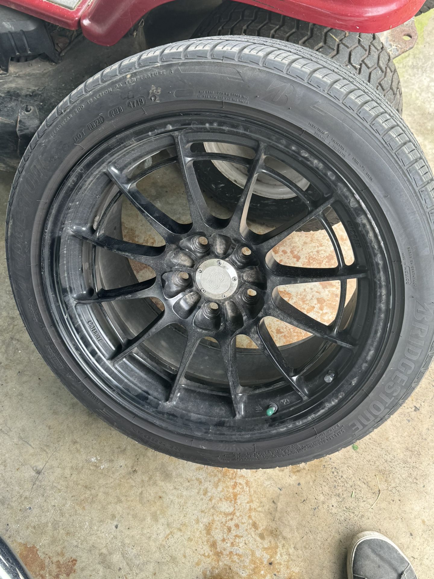 Set Of 4 Honda Wheels With Brand New Tires 