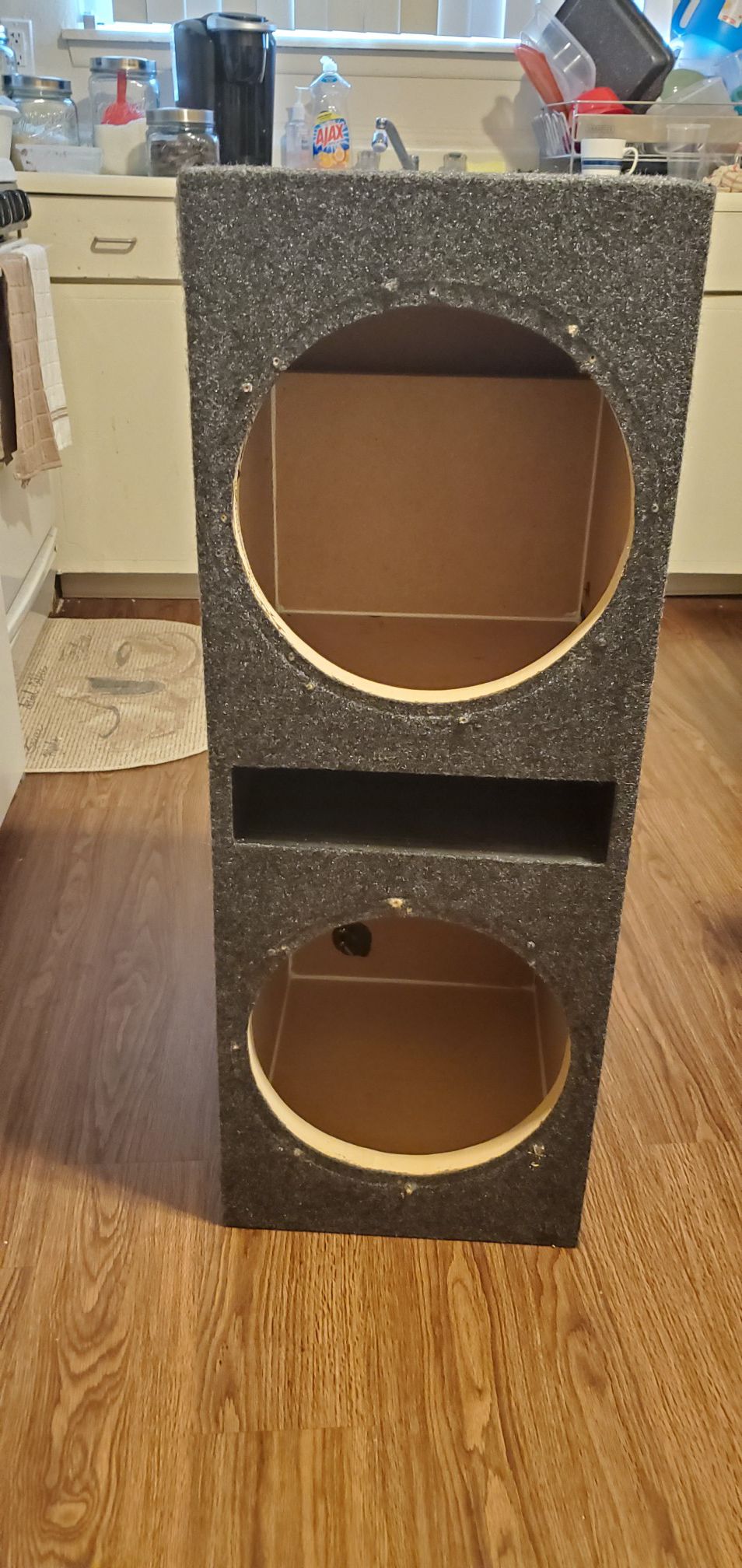 Dual 12 inch vented subwoofer box