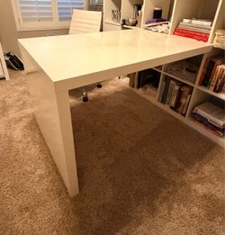 IKEA peninsula desk. Bookshelf not included