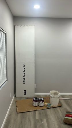 White shaker kitchen cabinet panel
