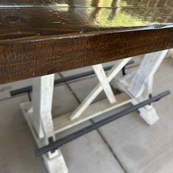 Bar table with stools