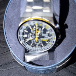 Citizens Watch World Chronograph A-T Blue Angles Edition