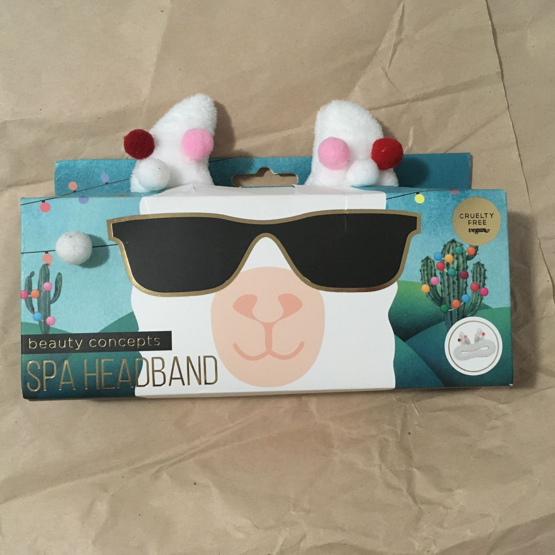 Llama Ears Spa Headband for Makeup and Skincare