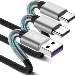 2 Pack USB Cable Type C Fast Charger For Samsung Galaxy S9 S10 S20 Note 9 10 20