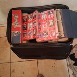 Found Suite Case Full Of Baseball Some Foot Ball  Basketball Cards  Looks Like They  Are From 80s 9