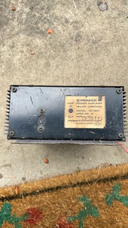 Vintage Pioneer AD -304 car amp 12 volt