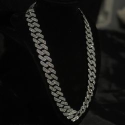 Iced out VVS Moissanite Diamond Chain