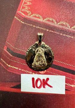 10K Solid Gold Pendant For Wedding