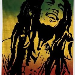 Bob Marley The Legend Lives One Love Legacy Reggae Vibes Wall Tapestry 20"× 28"