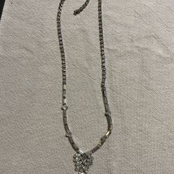 Vtg Rhinestone Necklace