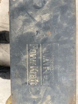 Vintage Powr-kraft Montgomery Ward Industrial Tool Box Cubby Hole