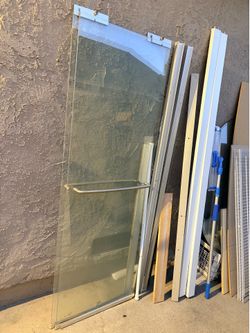 Shower glass door