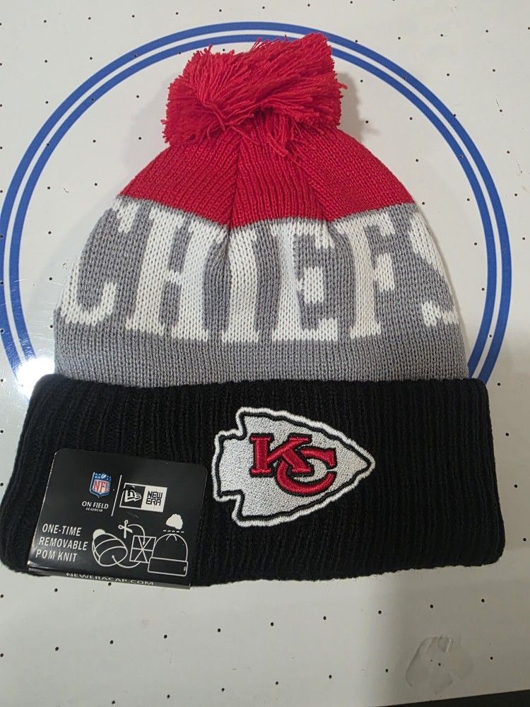 KC Chiefs BEAN HAT-NEW. ERA..(NEW)