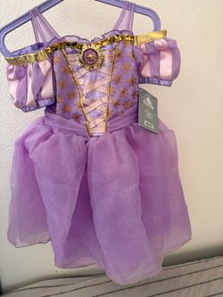 Girls Rapunzel Costume Gown Dress Princess Tangled 3Y  Disney New