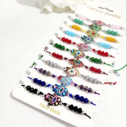 Hand Made Hamsa Multicolor Bracelet 