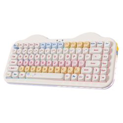 YUNZII C75 Cake Meow 75% Wireless Keyboard in Beige, Candy Switch