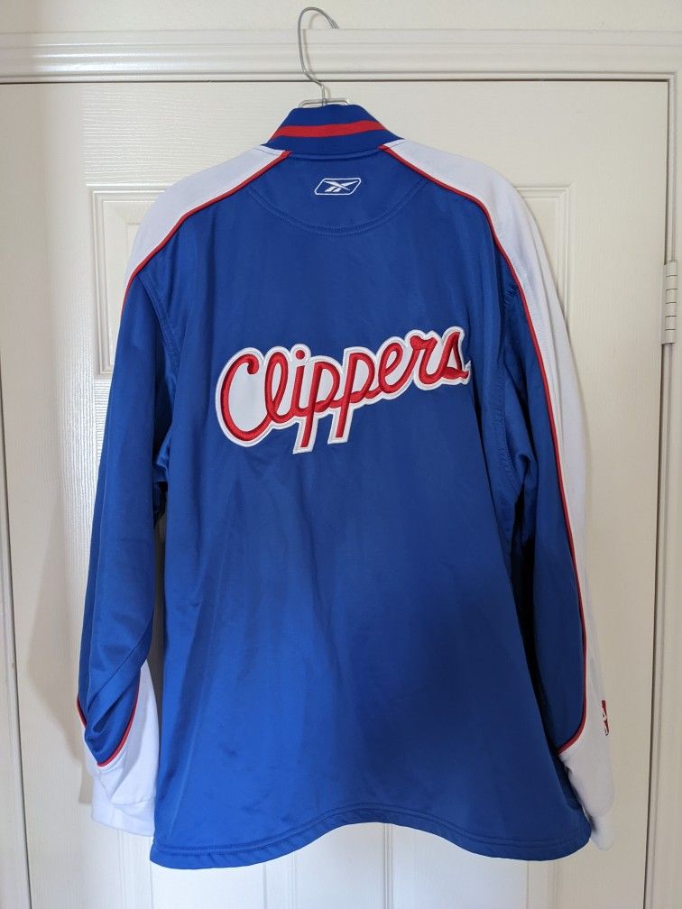 Los Angeles Clippers Jacket NBA Reebok Warm Up Coat Team Apparel Men's M USA New