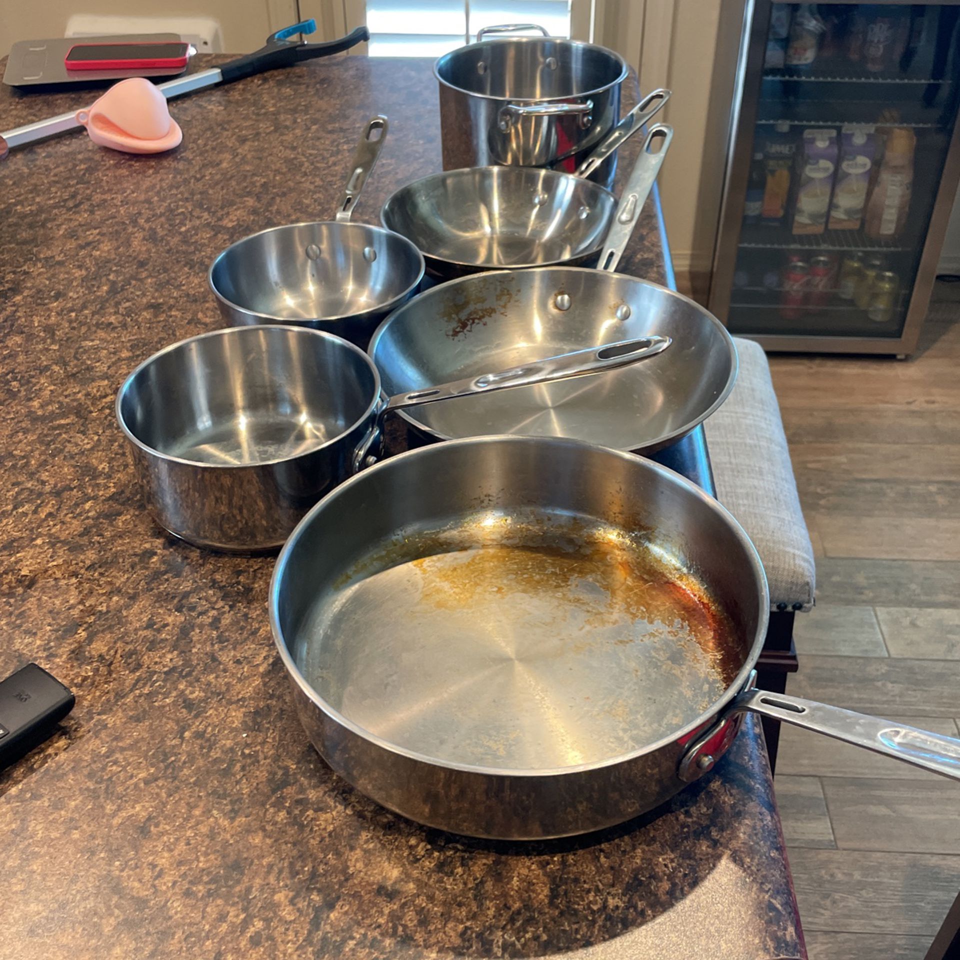 Emeril 6 Piece Stainless Steel Cookware Set. for Sale in El Paso