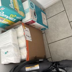 Child Car Sit And Diapers