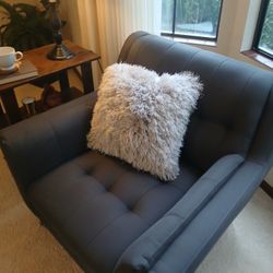 Grey New Sofa w Matching Chair
