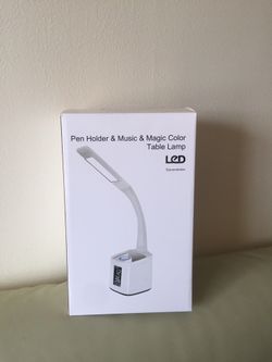 Study LED Desk Lamp with USB Charging Port&Screen&Calendar&Color Night Light, Kids Dimmable LED Table Lamp with Pen Holder&Clock, Desk Reading Light