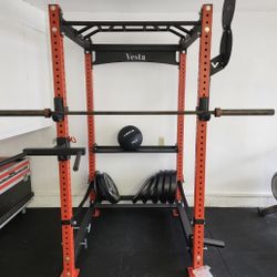 Vesta PR3000 Squat Rack | Kettle Bell Storage | Bumper Plate Storage | Gym Equipment | Fitness |FREE DELIVERY|🔴Weights, Bar, Bench Sold Separately 🔴
