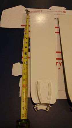 18" white replacement fan blades