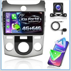 9” Double din radio for Kia Forte 2008-2012 (Manual A/C) - Wireless Carplay & Android Auto