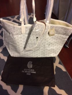 Goyard tote white